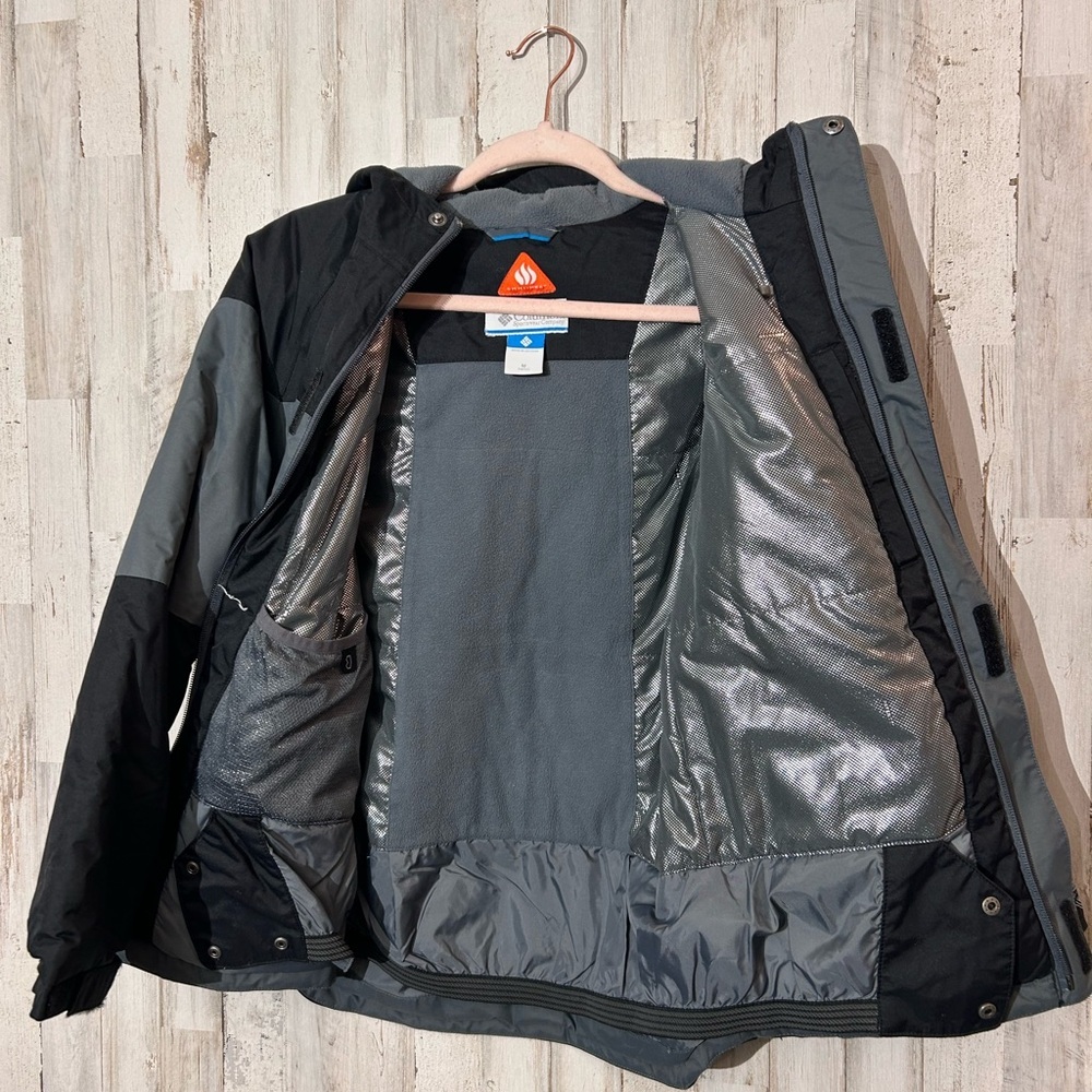 Columbia Omni-Heat Kids 10/12 Insulated Hooded Winter Jacket Waterproof - Picture 7 of 9